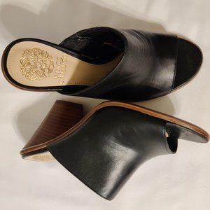 Vince Camuto Wood Block Heel Mule Sandal